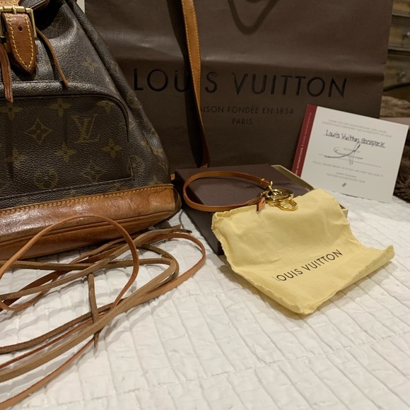 Authentic Louis Vuitton Backpack with LV key fob - Picture 9 of 9